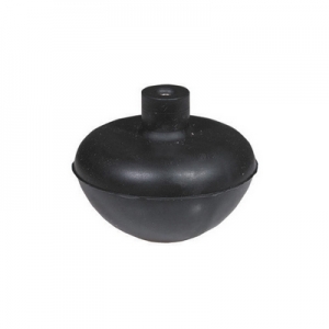 SFERA IN GOMMA CON NOTTOLINO IN OTTONE INCORPORATO