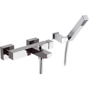 MISCELATORE MONOCOMANDO VASCA CON ACCESSORI LINEA CUBIC