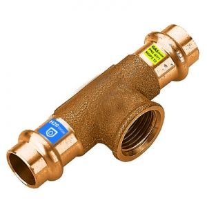 T IN BRONZO A PRESSARE FXFXFIL F ACQUA/GAS