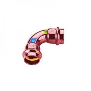CURVA IN RAME A PRESSARE 90° FF ACQUA/GAS
