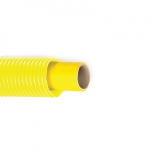 TUBO MULTISTRATO PER GAS CON GUAINA CORRUGATA GIALLA