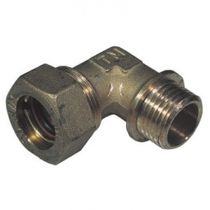 GOMITO A 90° O-RING MASCHIO CONICO TIEMME