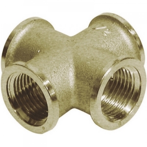 CROCE FEMMINA IN OTTONE GIALLO