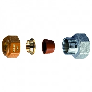 NIPLEX FEMMINA COMPLETO DI KIT DI TENUTA PER IMPIANTI SOLARI