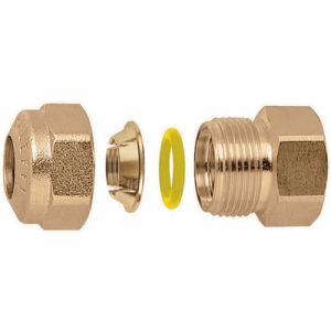 RACCORDO O-RING DIRITTO FEMMINA PER TUBO RAME
