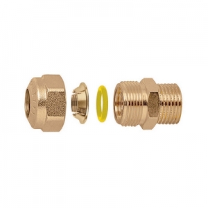 RACCORDO O-RING DIRITTO MASCHIO PER TUBO RAME