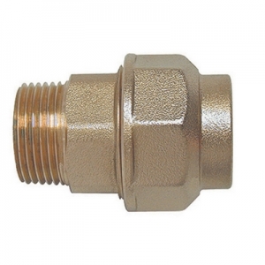 RACCORDO DIRITTO MASCHIO IN OTTONE