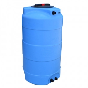 SERBATOIO IN POLIETILENE FUORI TERRA AZZURRO VERTICALE