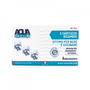 3 PZ CARTUCCE DI RICAMBIO PER FILTRO COMPACT/GAIA
