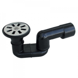 SIFONE DOCCIA PEHD NERO SALDABILE CON USCITA DIAM.40 VALSIR