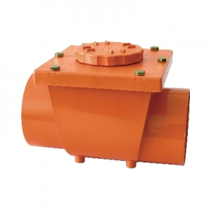 VALVOLA ANTIRIFLUSSO IN PVC ROSSO