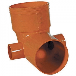 CURVE WC 2 ATTACCHI IN PVC ROSSO