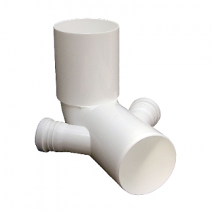 CURVA WC ALTA D. 110 IN PP CON 2 ATTACCHI