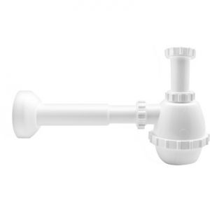 SIFONE PVC 1 VIA S / PILETTA PER PORCELLANA CON CANOTTO