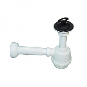 SIFONE PVC 1 VIA C / PILETTA PER PORCELLANA CON CANOTTO