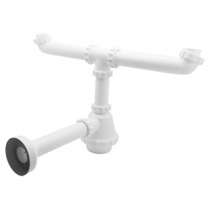 SIFONE PVC 2 VIE S / PILETTA PER INOX