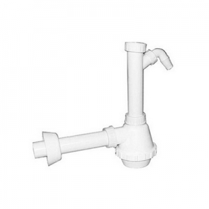 SIFONE PVC 1 VIA S / PILETTA E SCARICO LAVATRICE