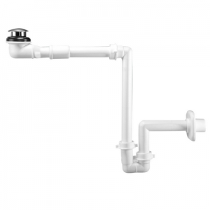 SIFONE SALVASPAZIO PER LAVABO + PILETTA BASSA