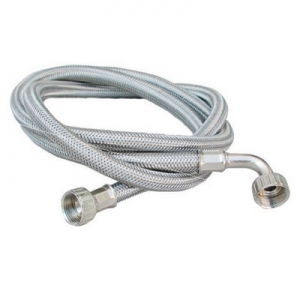 TUBO CARICO LAVATRICE INOX CON CURVA