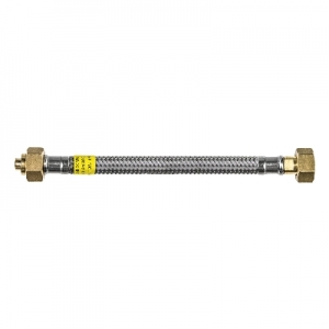 FLESSIBILE PER GAS TRECCIA INOX SICURGAS NG DN8