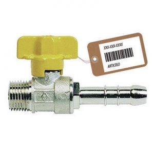 RUBINETTO A SFERA GAS CON PORTAGOMMA M F-BRICO