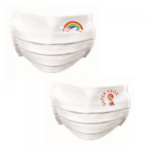 PZ.10 MASCHERINE BAMBINI SORRISO FANTASIE MISTE M/F IDROREPELLENTE